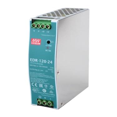 Imagem de Mean Well 120W Fontes De AlimentaçãO Industriais Micro Atx De SaíDa úNica Para Trilho Din 48v Meanwell Edr-120-24 24V 5A (EDR-120-24 24V/5A/120W/Supply Industrial)