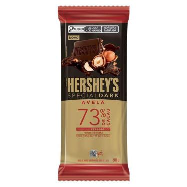 Imagem de Barra de Chocolate Amargo 73% Cacau Avelã Hershey's Special Dark 80g
