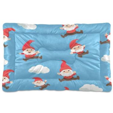 Imagem de Blueangle Cute Gnomos Cama ultra macia calmante para cães médios, cama retangular confortável para animais de estimação, 36 x 24 polegadas (351)