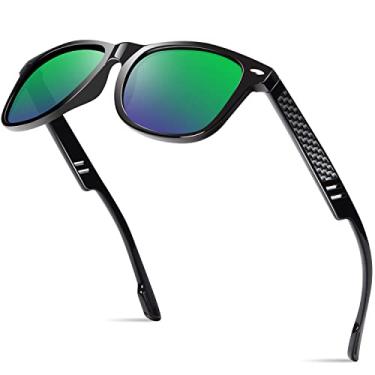 Imagem de Óculos de sol polarizados para mulheres, homens, óculos de sol modernos para dirigir, fazer compras, Verde brilhante