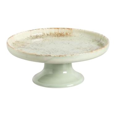 Imagem de Porta Petit Four C/Pe Aspen Verde Scalla Ceramica