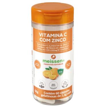 Imagem de Vitamina C com Zinco, Meissen, 1.000 Mg, 60 Cápsas, Multicor
