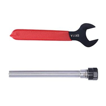 Imagem de YWBL-WH Suporte de Ferramenta de Haste Reta ER11 40Cr Têmpera Carburada para Fresadora CNC Com Faixa de Fixação de 1-7 Mm Furo Interno Retificado de Precisão Haste de 10 Mm de Alta Resistência (#11)