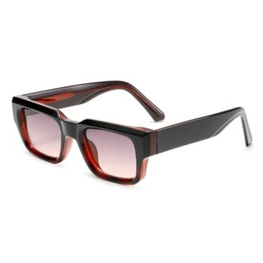 Imagem de Óculos de sol para homens com armação de acetato de policarbonato UV400 e óculos de sol para mulheres (1)