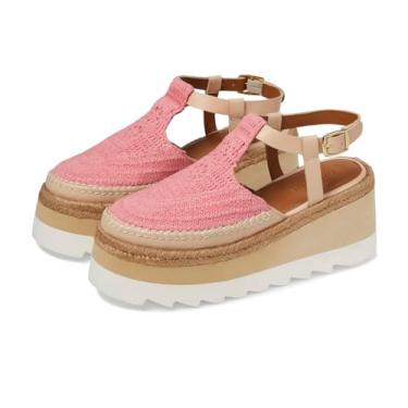 Imagem de Free People Morning in Mykonos Espadrille Mule feminino, Melancia, 41