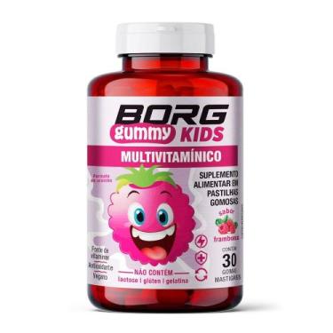 Imagem de Suplemento Alimentar Borg Gummy Kids Multivitamínico Sabor Framboesa 3