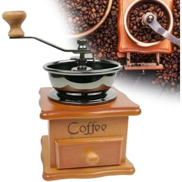 Imagem de Moedor de Café Manual Retrô em Madeira • Ajuste de Moagem • Gaveta Coletora • Ideal para Espresso, Filtro e Prensa Francesa