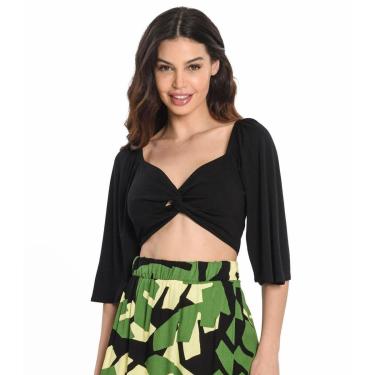 Imagem de Blusa Rovitex Cropped Nózinho Feminina-Feminino