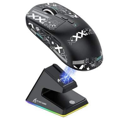 Imagem de Mouse Gamer ATTACK SHARK X6 com Fio RGB – Ergonômico, 6 Botões Programáveis e Alta Precisão (X6 - Preto)