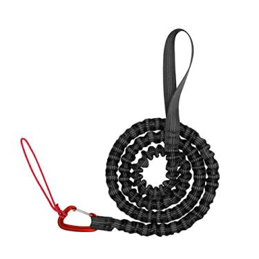 Imagem de Corda de Reboque Bungee para Bicicleta Tração Trabalho Pesado com Carabiner Montanha Pai-Filho Cinto Força Ciclismo Esqu