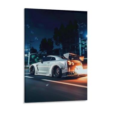 Imagem de HouLaiZhe Pôster de carro Spitfire R35 Jdm japonês tela estética decoração de quarto pintura de parede impressão de sala de galeria decoração de parede para quarto sala de estar escritório 18 x 24