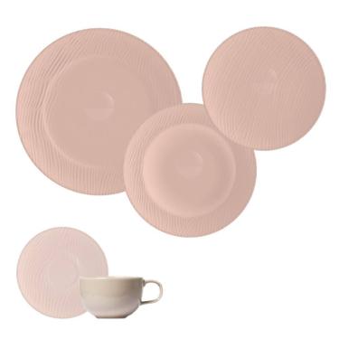 Imagem de Jogo Jantar Chá Café 42 Peças Dunas Creme Germer Porcelanas