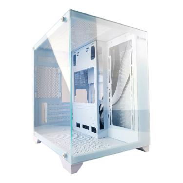 Imagem de Gabinete Gamer Aquario Hayom, Vidro Temperado, Micro-ATX, ITX, Branco - GB1788