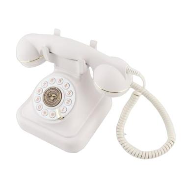 Imagem de KIMISS Função de Livro de Visitas Com Som de Telefone Vintage - Telefone Fixo retrô Deco para Casa, Casamento, Festa e Celebrações