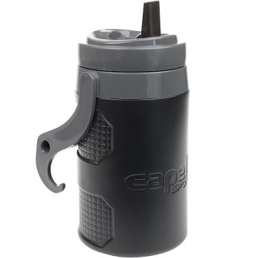 Imagem de Capelli Sport Jarro de garrafa de água, jarra de água esportiva de meio galão com alça de transporte, cinza escuro/preto, 1,8 l