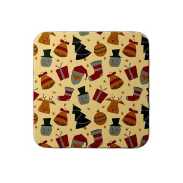 Imagem de Ladrilho Decorativo de Cerâmica com Estampa Natalina Ilustração Vetorial