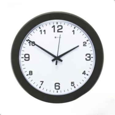 Imagem de Relógio de Parede Analógico Tic Tac 21/24/30cm - Cor Branco Preto, Funcionamento com Pilha AA, Ideal para Sala, Quarto e Escritório (EDE 24 CM P/B)