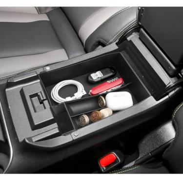 Imagem de LUWU Outback 2020-2025/Legacy 2020-2025, acessórios compatíveis com Subaru Outback/Legacy Center Console organizador de apoio de braço, caixa de armazenamento, bandeja de inserção, material ABS