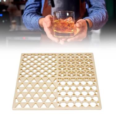 Imagem de Bandeja Moderna de Carimbo de Gelo de Cobre, Acessórios Modernos de Barman de Molde de Gelo para Coquetéis de Uísque Com Gelo Claro (B)
