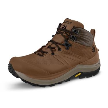 Imagem de Topo Athletic Bota de corrida masculina Trailventure 2 WP confortável impermeável 5 mm, tênis atlético para corrida em trilha, Marrom/bronze, 38