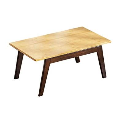 Imagem de Mesa dobrável pequena mesa de jantar na cama mesa de estudo simples para casa mesa de computador mesa de chá de lazer (tamanho 60 x 40 x 31 cm)