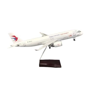 Imagem de Modelo de avião 1 100 para China Eastern Airlines para C919 liga de resina simulação de avião decoração mesa brinquedos adultos 38 centímetros