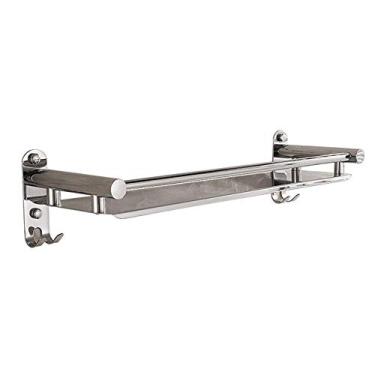 Imagem de Prateleira de banheiro de aço inoxidável 304 rack de armazenamento de camada única espelho moldura frontal de banheiro suporte de parede suporte de xampu suporte de chuveiro rack de armazenamento de