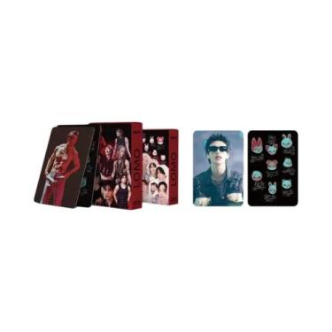 Imagem de Conjunto De Adesivos Kpop SKZ Com 55 Cartões Fotográficos De Estrelas 