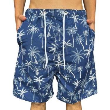 Imagem de Bermuda Shorts Mauricinho Masculina Com Forro Moda Praia-Masculino