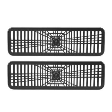 Imagem de Acouto 2 Pçs Traseiro Sob o Assento Piso Ventilação de Ar Capa Banco Traseiro Fluxo de Ar Ventilação Grade Substituição para o Modelo y 2025-2026