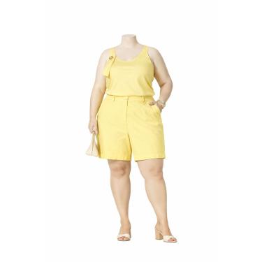 Imagem de Bermuda Feminina em Viscose Forrada Cintura Alta P ao GG