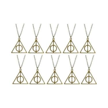 Imagem de Colar De Ampulheta Triangular Rotativa 1-10 Peças Acessório De Cosplay