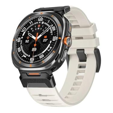 Imagem de RORFFK Pulseira de borracha para Samsung Galaxy Watch Ultra 47 mm Correa pulseira masculina ultra 47 mm de ajuste rápido (preto starlight1)