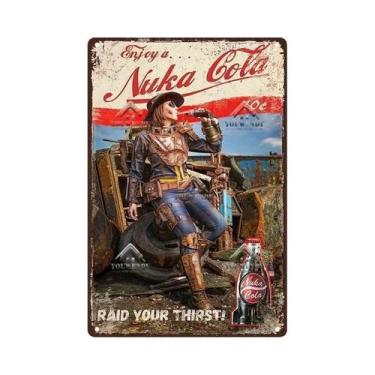 Imagem de Escultura De Metal Retro Nuka Cola Para Bar, Pub, Man Cave, Fãs De Fal