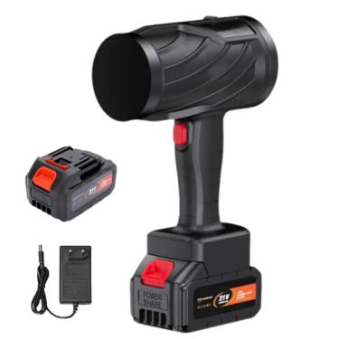 Imagem de Soprador de folhas sem fio, soprador de poeira elétrico portátil, sopradores de folhas alimentados por bateria para teclados, pátio, chuva, remoção de neve