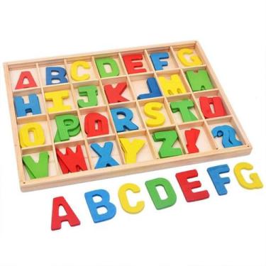Imagem de Alfabeto Brinquedo Aprendizado Infantil Escola Formas Letras - Dm Toys