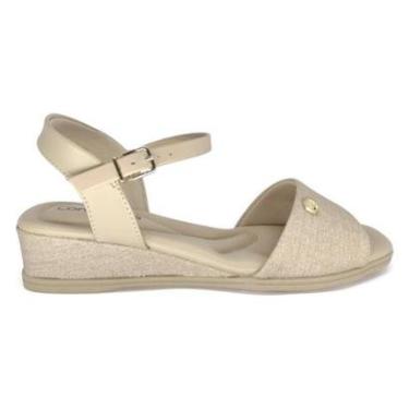 Imagem de Sandália Comfortflex Anabela Conforto Salto Baixo 24-70404-Feminino