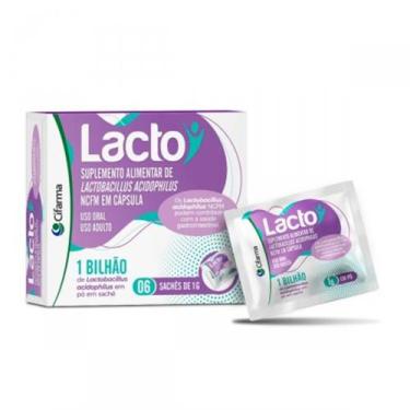 Imagem de Lacto 1 bilhão 6 sachês - suplemento alimentar probiótico - Cifarma