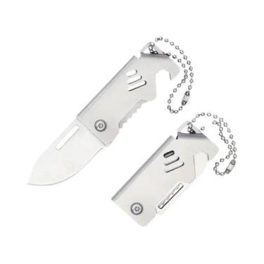 Imagem de Canivete Mini Portátil Dobrável Em Aço D2, Afiado, Abridor De Garrafas