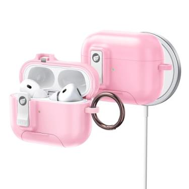 Imagem de ORICO Capa para AirPods 4, capa de silicone macio à prova de choque com chaveiro, carregamento sem fio compatível com Apple AirPods 4ª geração-CP34-PK