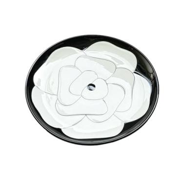 Imagem de Conjunto de utensílios de mesa de cerâmica camélia em relevo para uso doméstico - prato de 25,4 cm