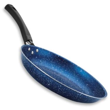 Imagem de Frigideira Francesa 26 cm Antiaderente Premium Azul Cabo Ergonômico em Baquelite 6 Camadas de Revestimento Teflon