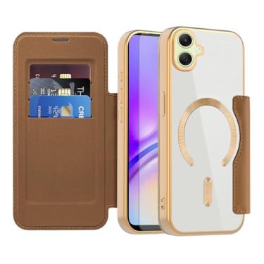 Imagem de Asuwish Capa de telefone para Samsung Galaxy A07 4G capa carteira magnética com protetor de tela de vidro temperado flip porta-cartão de crédito bloqueio RFID slot robusto acessórios para celular AO7