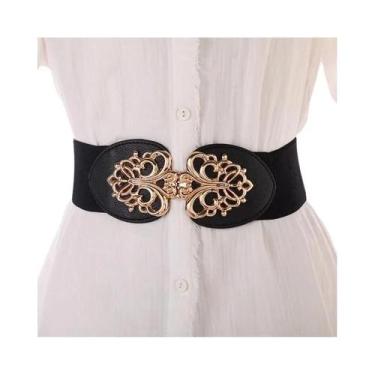 Imagem de Cintura retrô feminina, saia larga combinando, decoração, cinto, acess