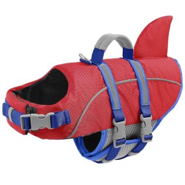 Imagem de AOFITEE Colete salva-vidas para cães, colete salva-vidas para nadar e andar de barco