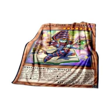 Imagem de Cobertor De Pelúcia Macio Dragão Branco Olhos Azuis Yu Gi Oh Anime Par