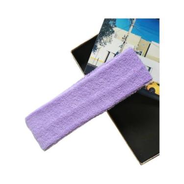 Imagem de Faixa De Cabelo De Algodão Puro Para Yoga E Esportes, Absorvente De Su