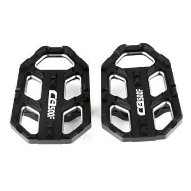 Imagem de Anti-derrapante Acessórios Apoio para os pés Footpegs Pedais para CB500 F CB500F CB 500 2013-2018 2017 2016 15(Preto)