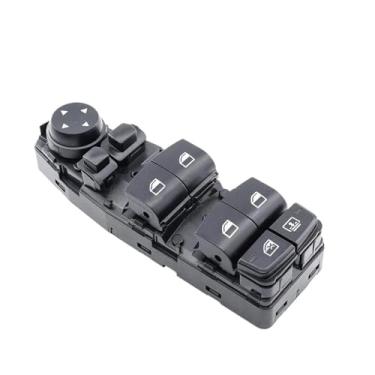 Imagem de Botões do vidro elétrico do lado do motorista, interruptor do elevador do vidro para Série 5 6 F06 F07 F10 F11 X3 F25, botão de controle principal 61319241956 61319241955(F)