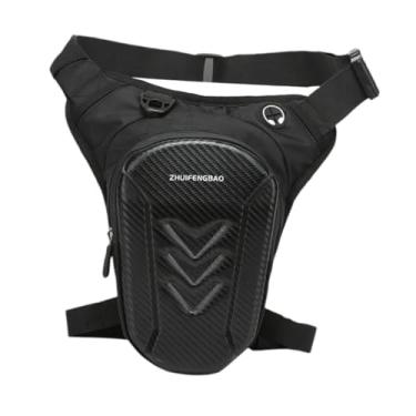 Imagem de harayaa Bolsa de perna para motocicleta, bolsa de perna impermeável, de quadril, de coxa, pochete para viagens, pesca, camping e ciclismo, C